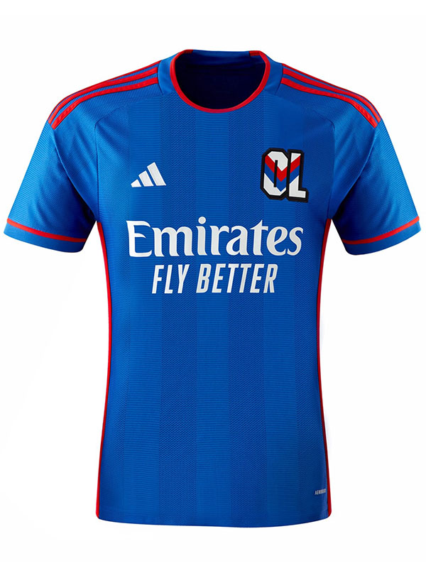 Olympique Lyonnais trasferta maglia da uniforme da calcio da uomo seconda lyon maglia da calcio per abbigliamento sportivo 2023-2024